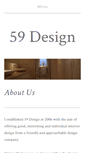 Mobile Screenshot of 59-design.co.uk